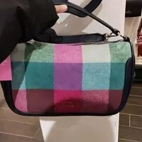[S] KATE SPADE K9477 SMOOSH FESTIVE CHECK F CROSSBODY,MULTI, 196021188626 (SKS349)