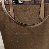 [S] KATE SPADE K9338 GLITTER FABRIC SHOULDER TOTE BAG,ROSE GOLD, 196021189753 (SKS355)