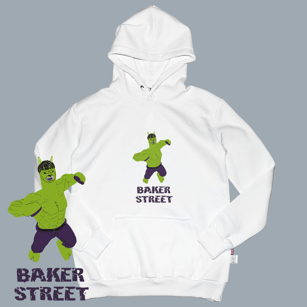 Hulk Alpaca 綠巨駝 高磅數長袖帽T