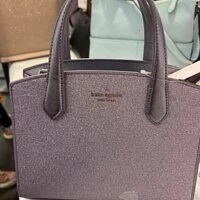 [S] KATE SPADE K9337 TINSEL GLITTER FABRIC SATCHEL CROSSBODY BAG,LILAC FROS, 196021189944 (SKS358)