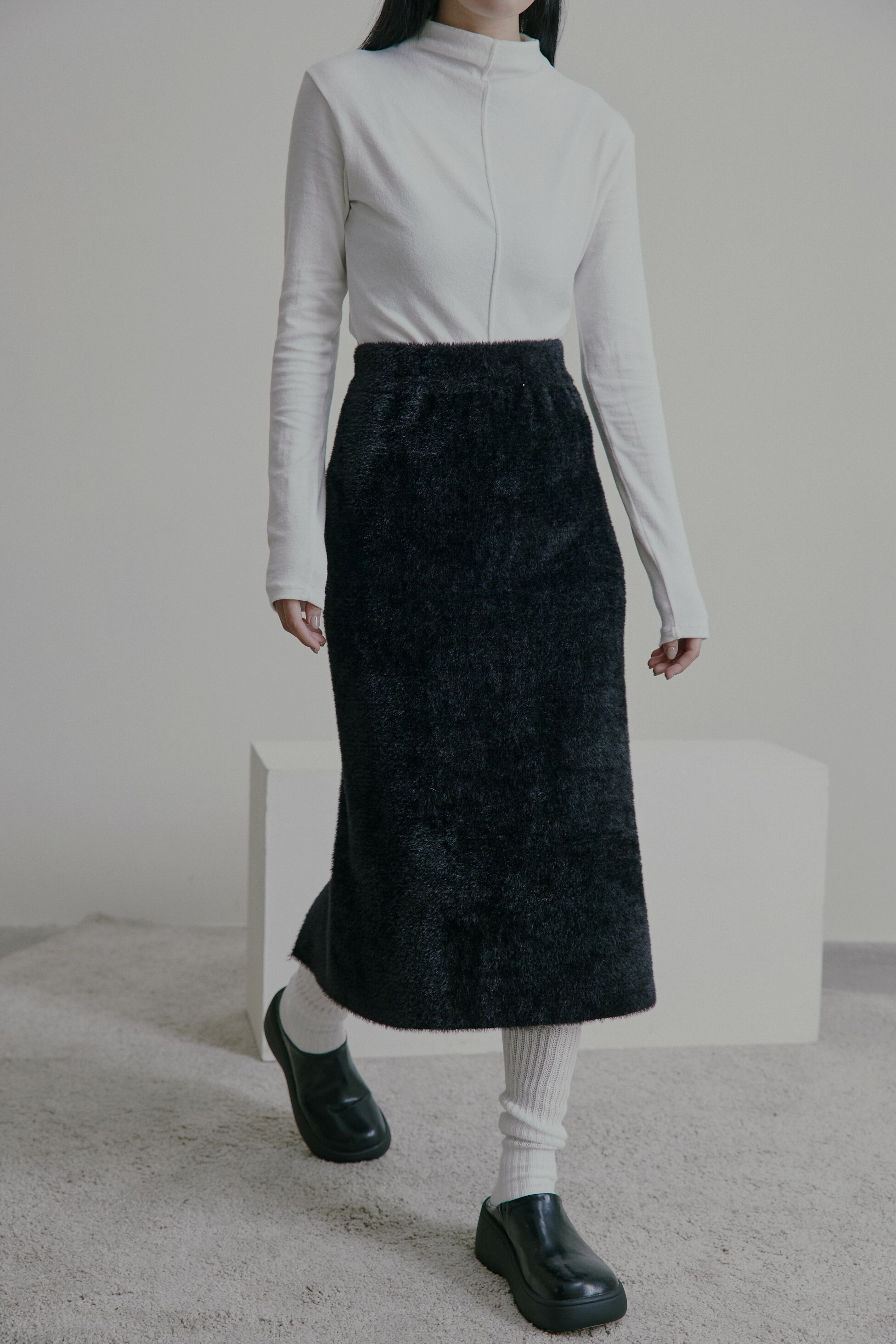 Warm knit skirt(售完不補)