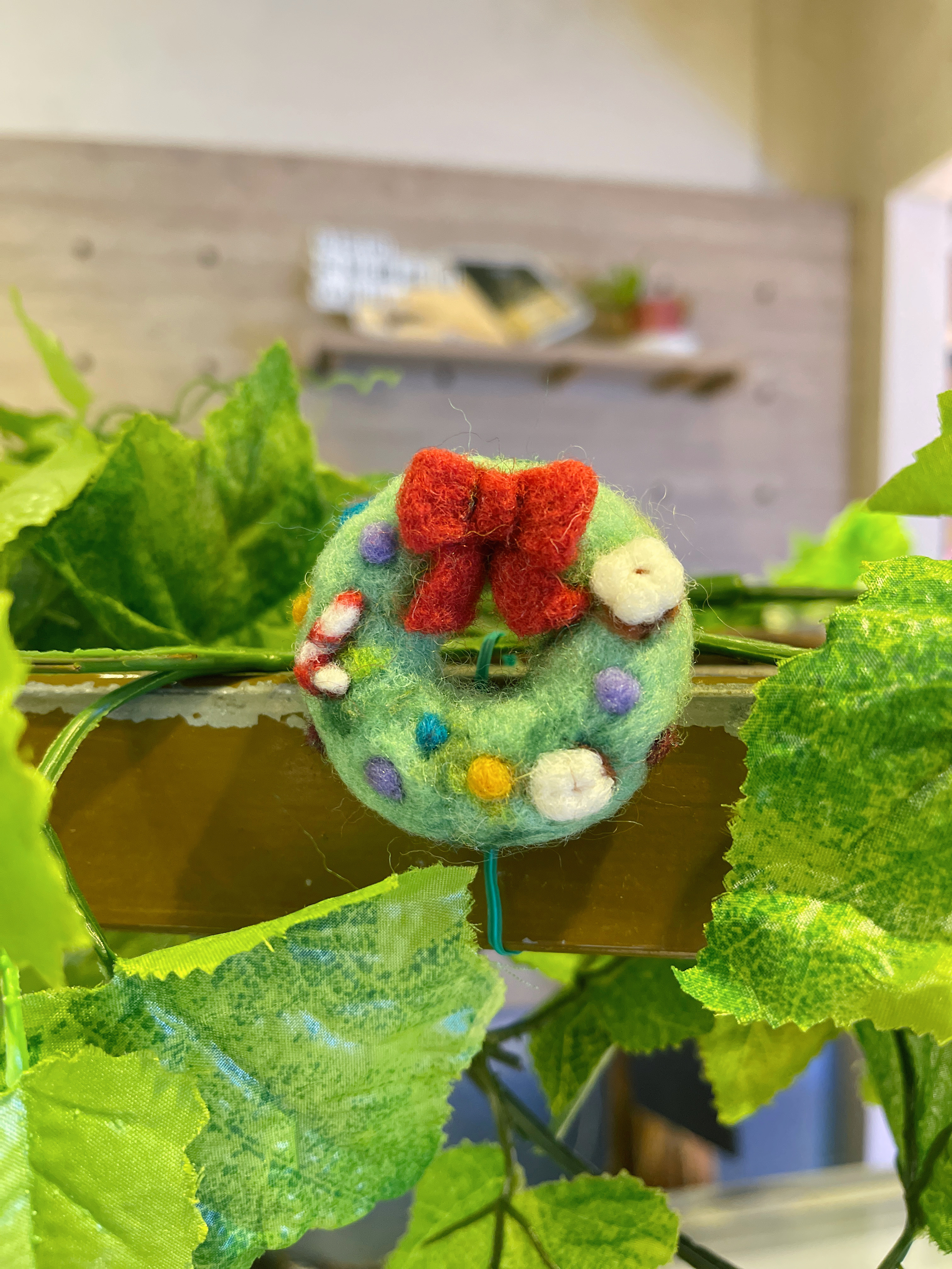 基礎羊毛氈課程  迷你聖誕花圈