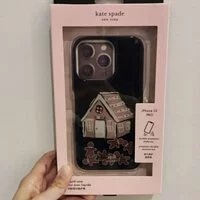 [S] KATE SPADE K9423 GINGER BREAD iPHONE 13 PRO GRBD-13 PRO FLEXIBLE PHONE CASE,MULTI, 196021185755 (SKS373)