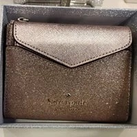 [S] KATE SPADE K8715 GLITTER FABRIC BOXED SMALL CARD SET,ROSE GOLD, 196021187070 (SKS394)