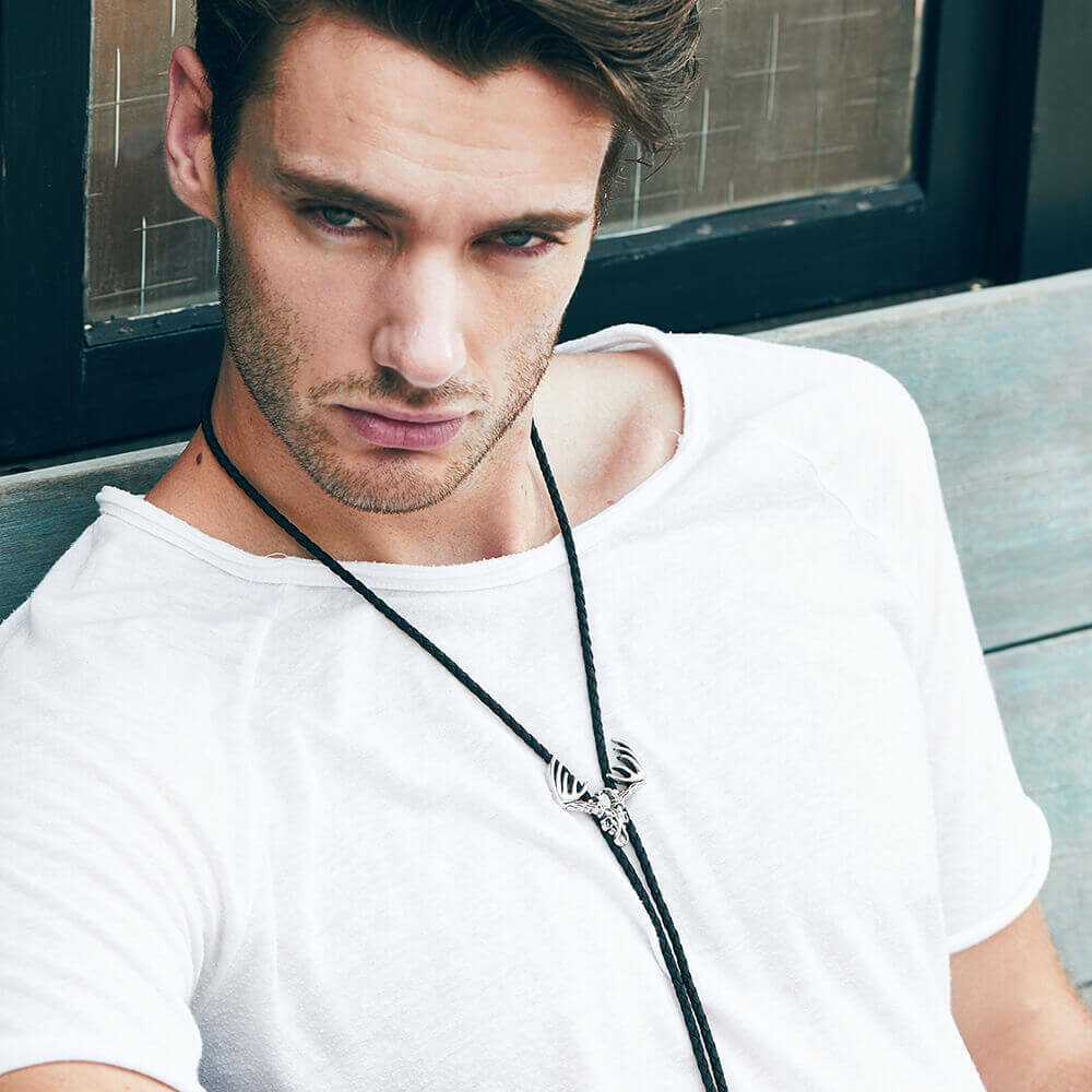 經典麋鹿骷髏頭 保羅領帶/BoloTie/美式領帶－快速出貨