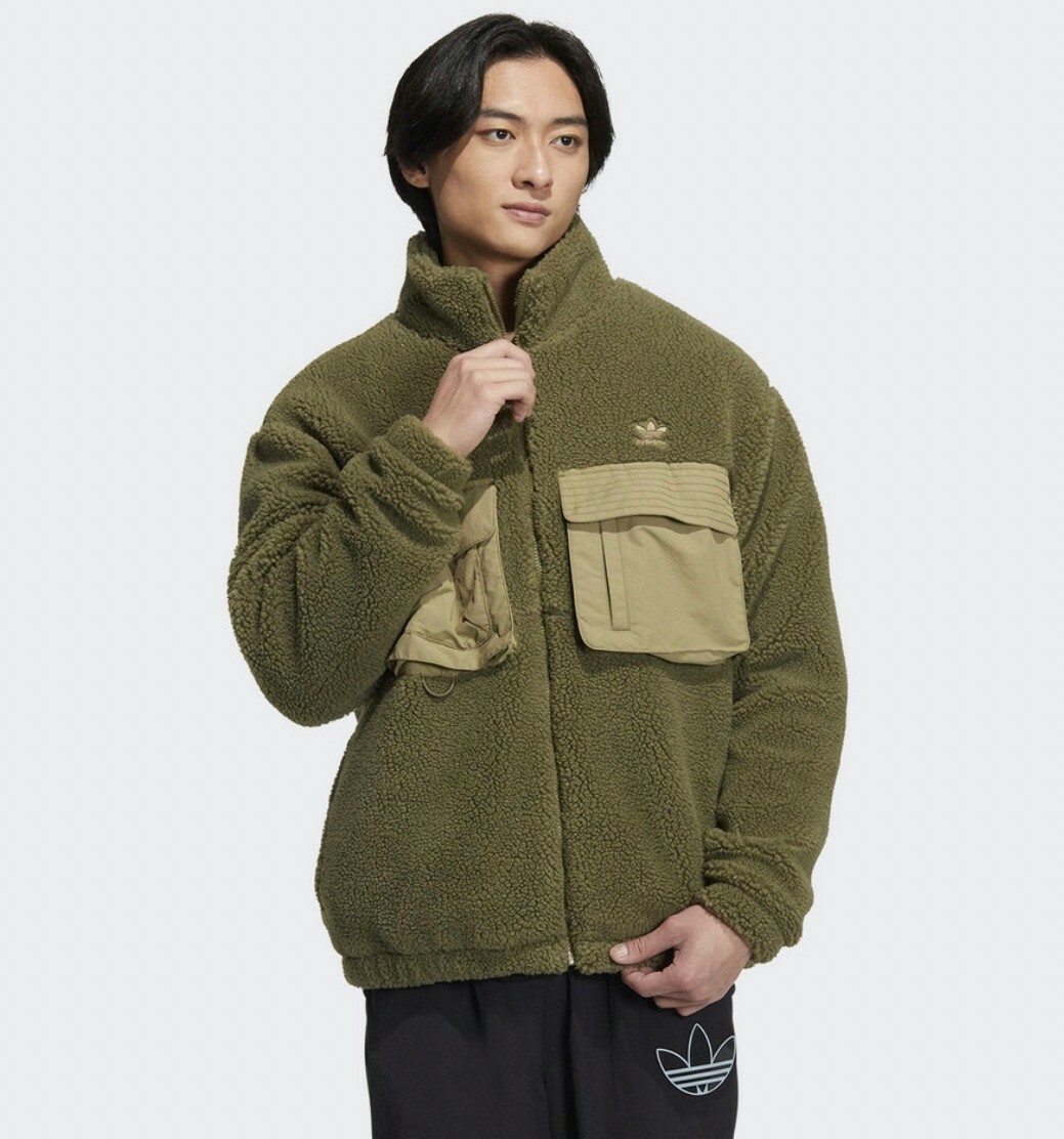 ADIDAS WW SHERPA JKT 男 仿羊羔絨外套 綠IC8163 Dec lu