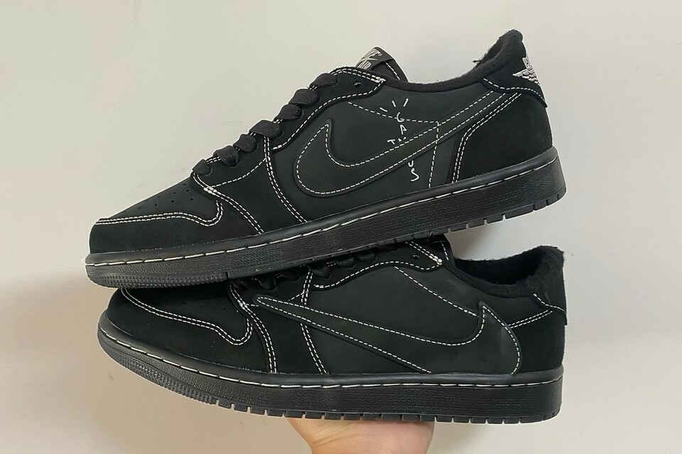 Travis Scott x Air Jordan 1 Low OG SP「Black Phantom」全黑倒