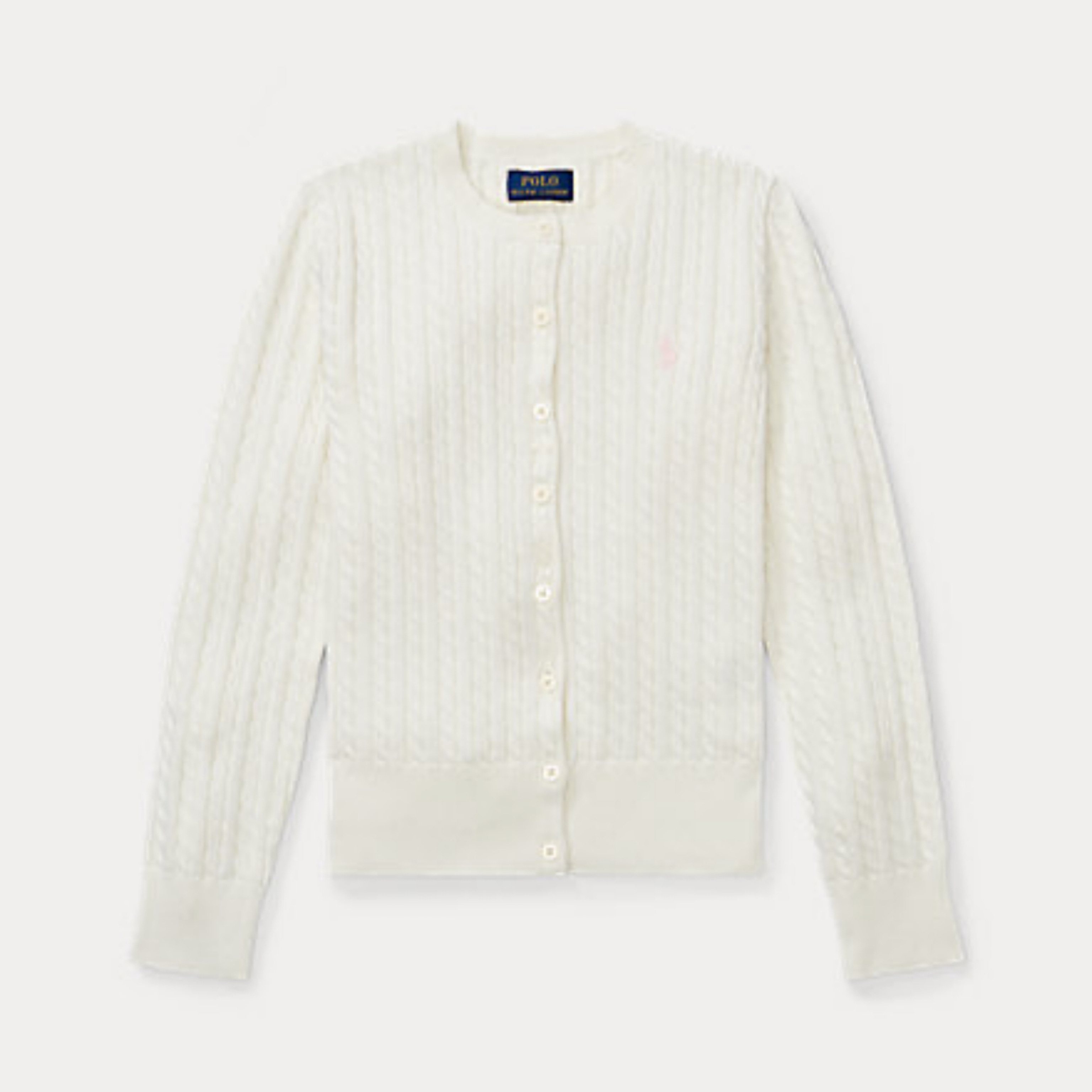 [特價] Ralph Lauren - 麻花開胸冷衫*大童款