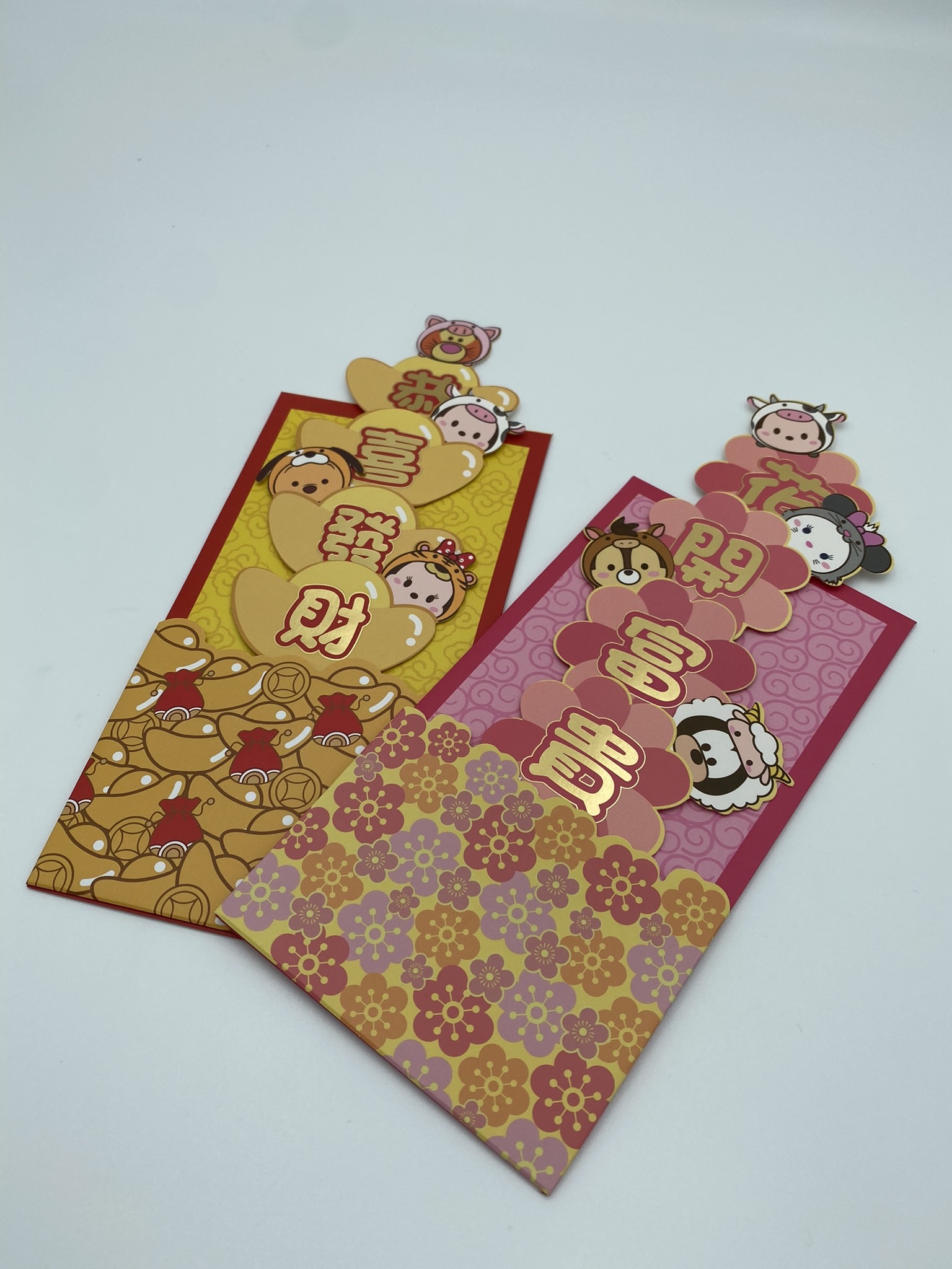 TSUM TSUM立體長利是封8PCS