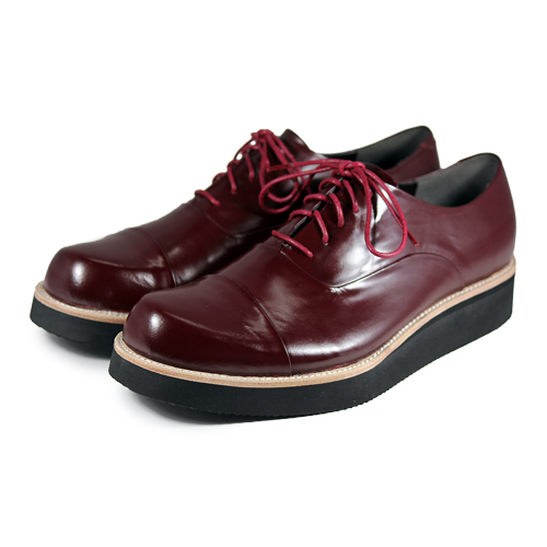 Wine Cup M1127 Burgundy Leather Sneakers
