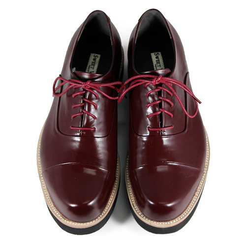 Wine Cup M1127 Burgundy Leather Sneakers