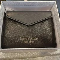 [S] KATE SPADE K8715 GLITTER FABRIC BOXED SMALL CARD SET,BLACK, 196021187087 (SKS406)
