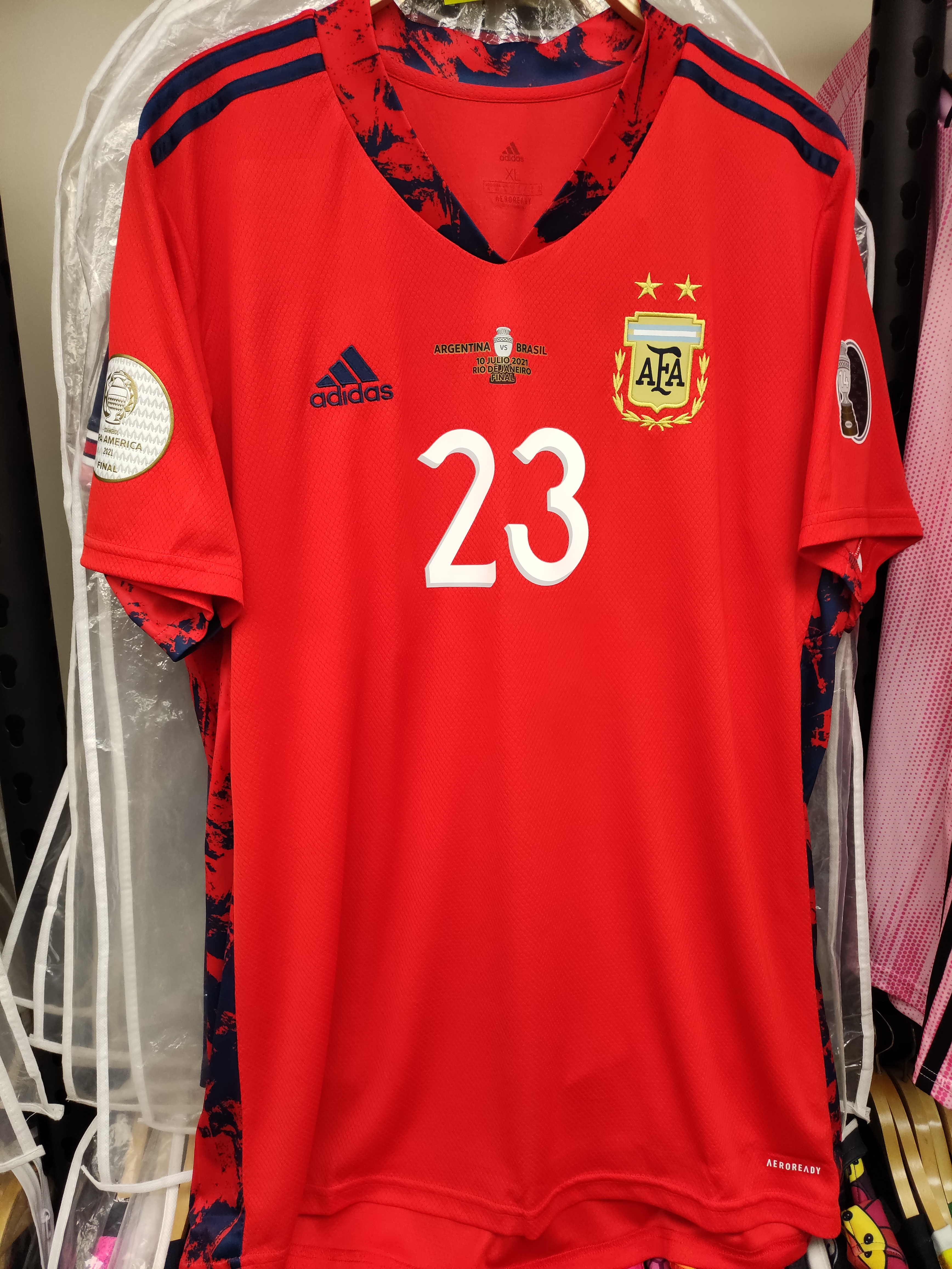 2021美洲杯阿根廷國家隊紅龍球衣