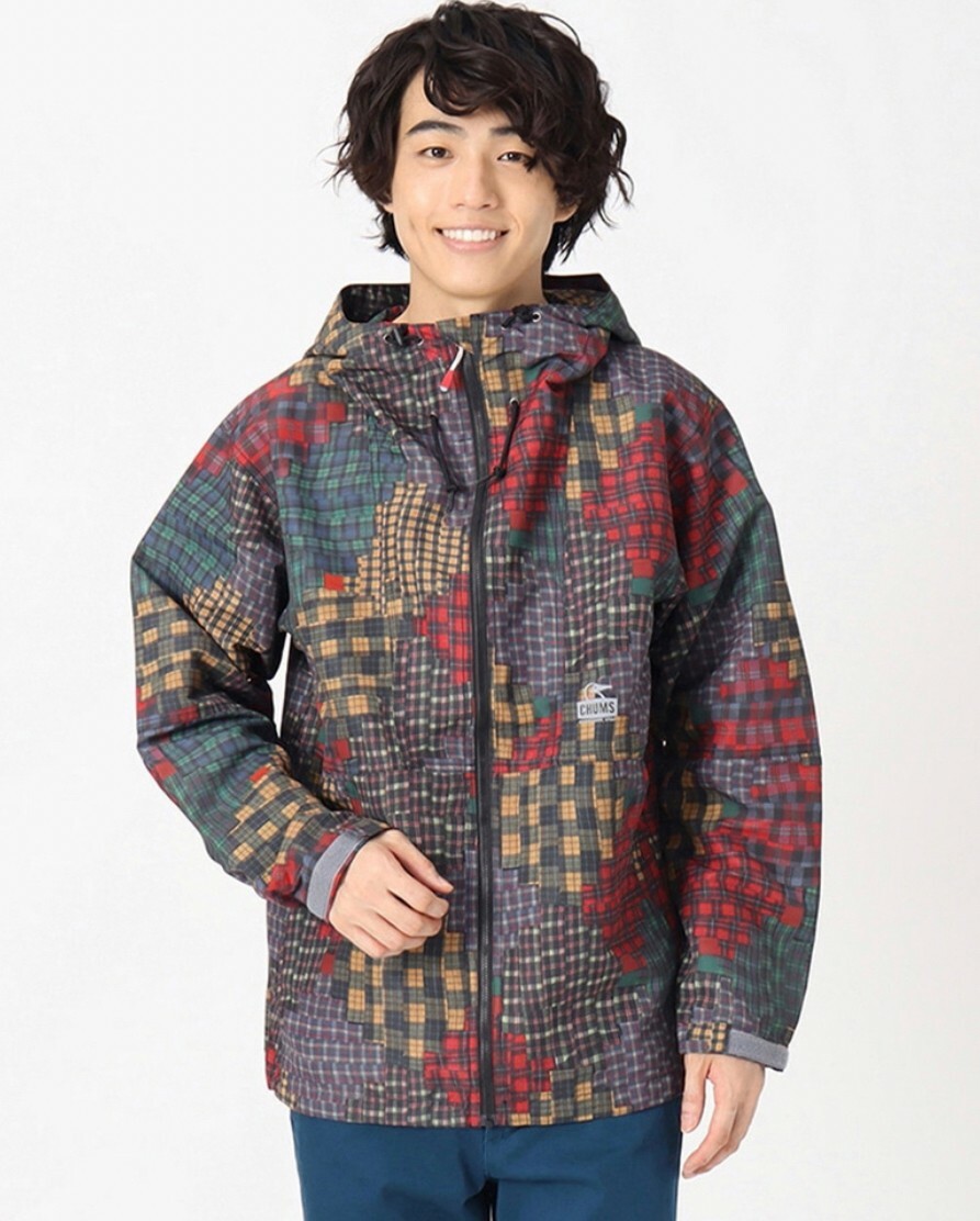 CHUMS Camp Field Hoodie 男 風衣外套 Patched Plaid Declu