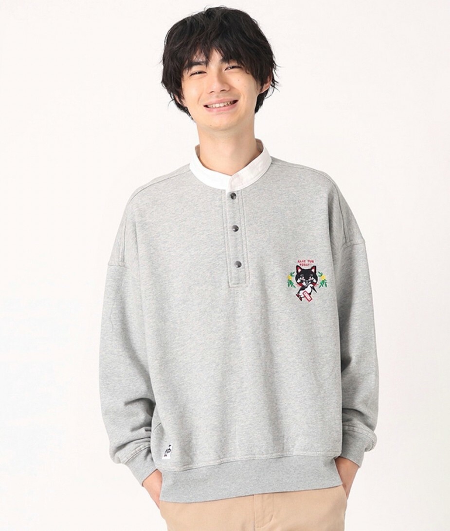 CHUMS BSC Oversized Hurricane Top 男 開襟圓領衫 灰色 Declu