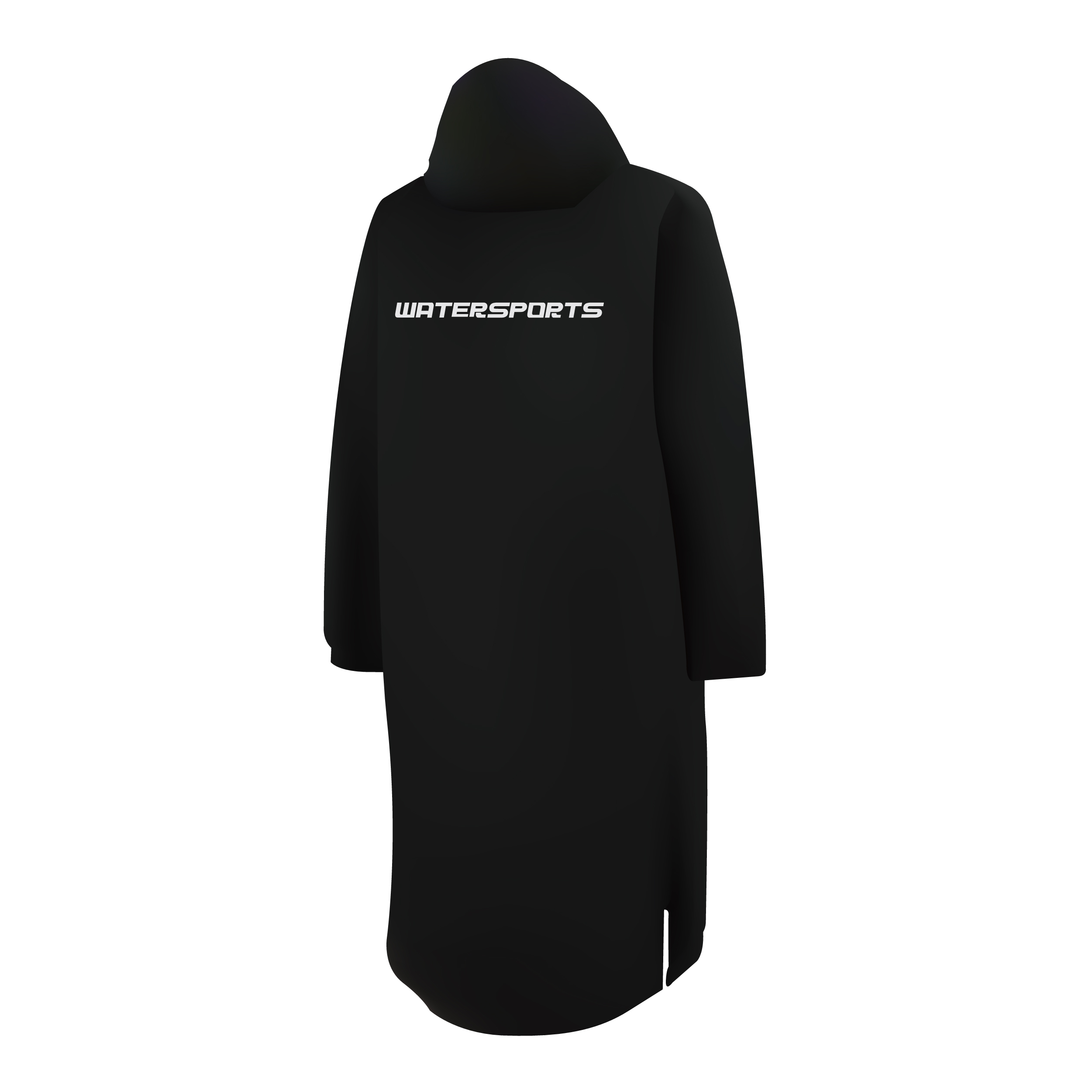 成人/青少年搖粒絨游泳上水保溫褸 - 黑/白