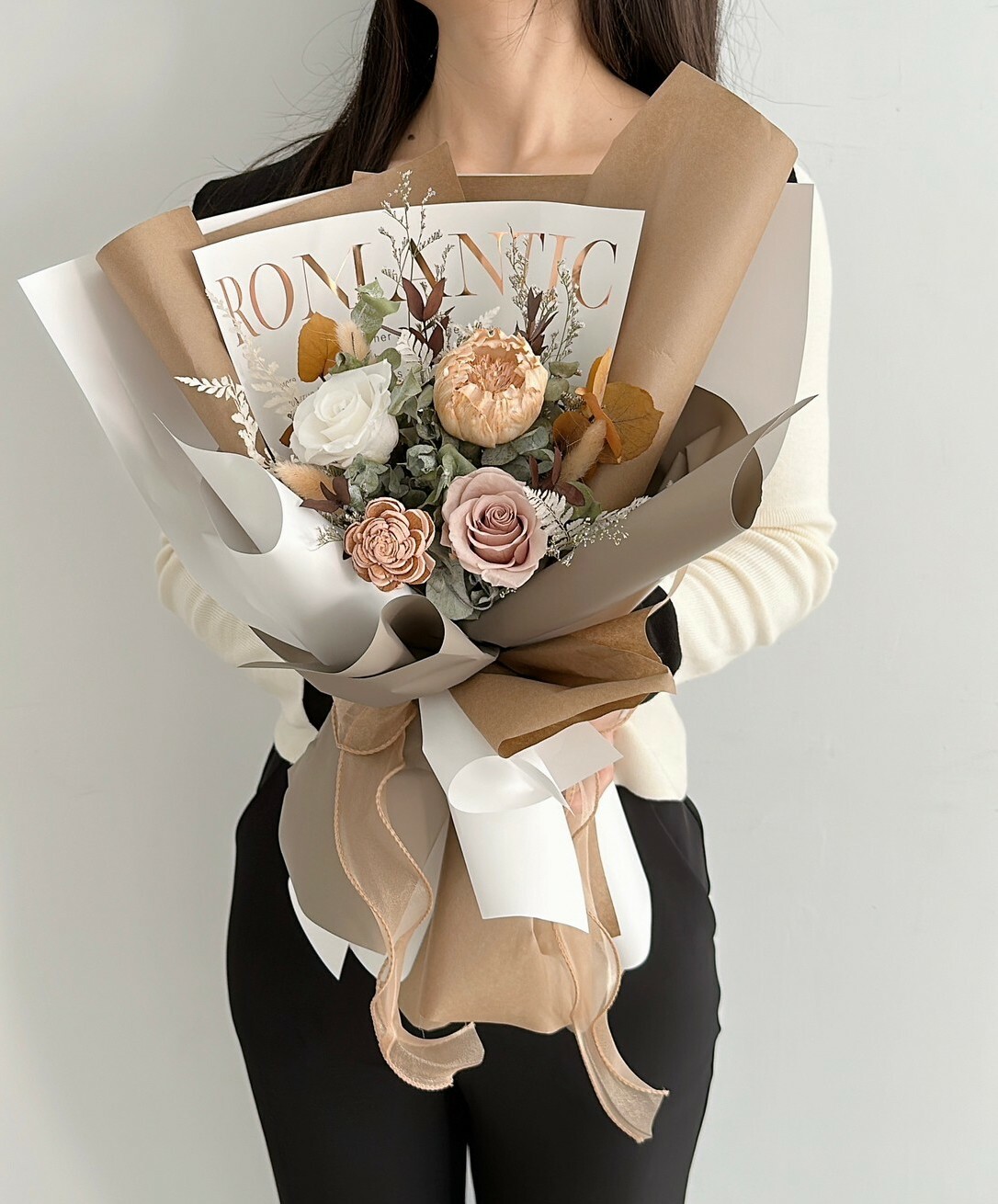 永生乾燥花束 - 香榭落葉