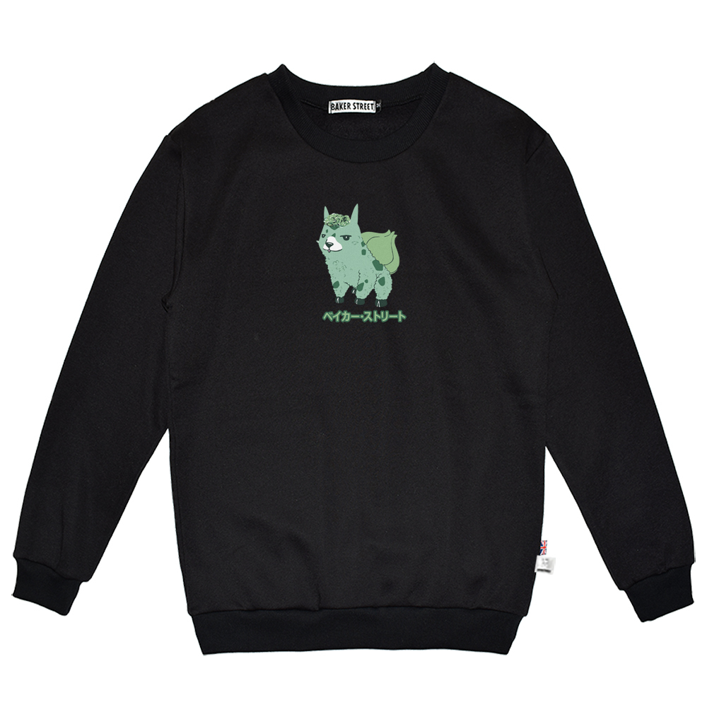 Meow woah paca 妙蛙駝 高磅數長袖圓T