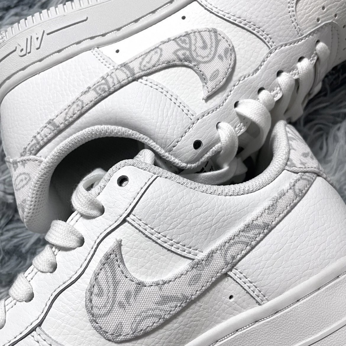 Nike Air Force 1 Low 白色腰果花 變形蟲 AF1 DJ9942-100