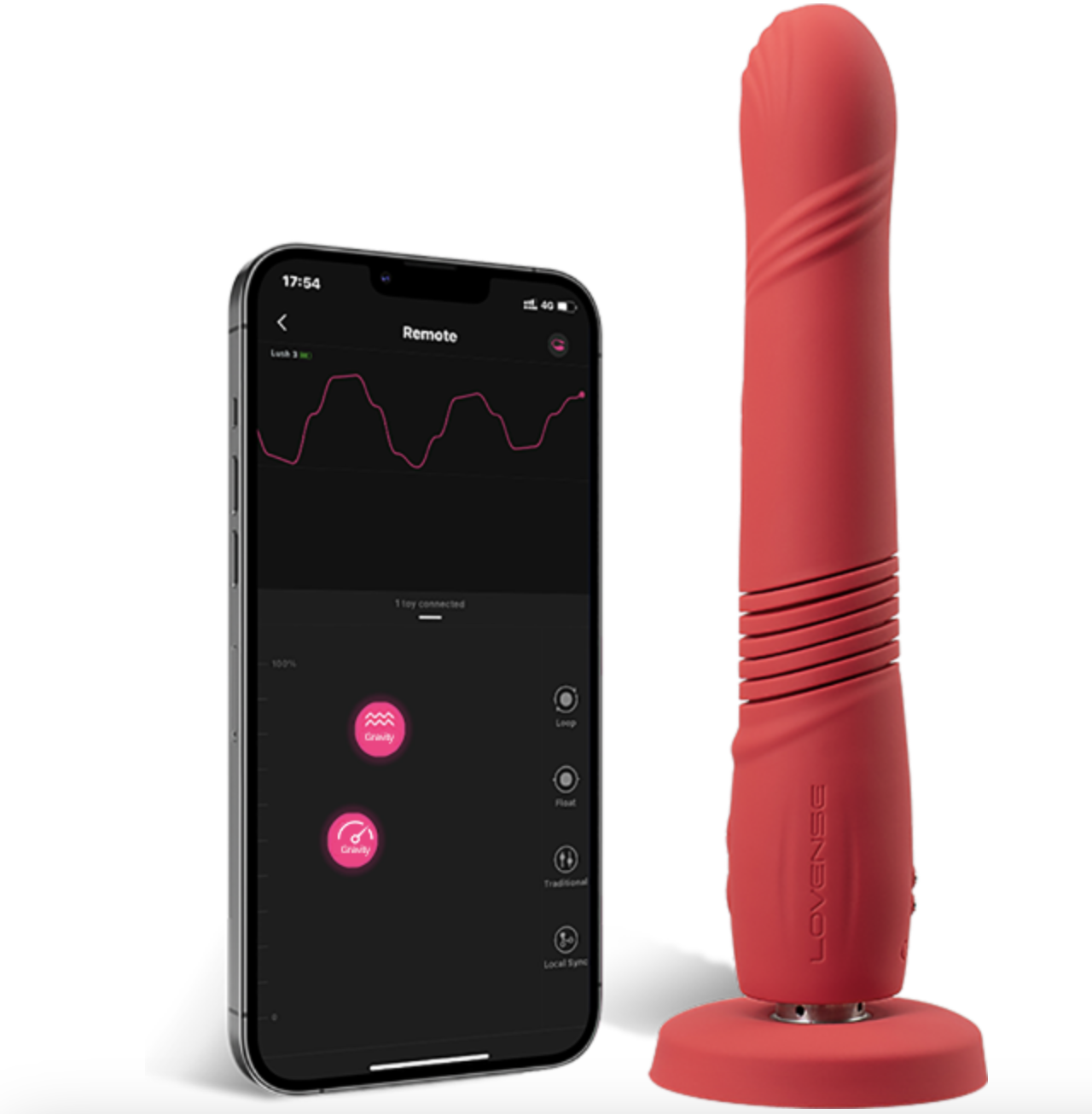 〔世界首創手機App遠程控制〕Lovense Gravity 自動抽插 & 震動伸縮棒
