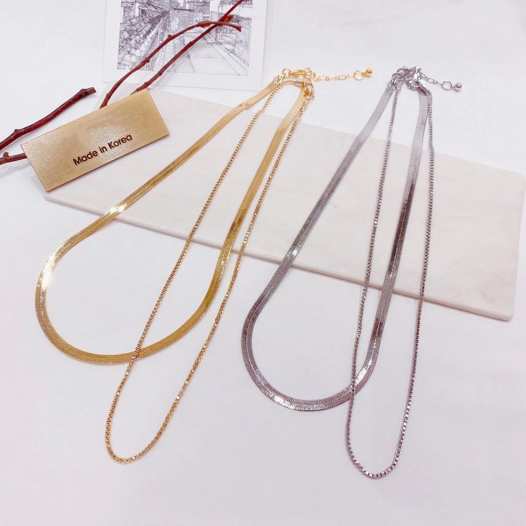 PY Fashion Accessory: Double line necklace
