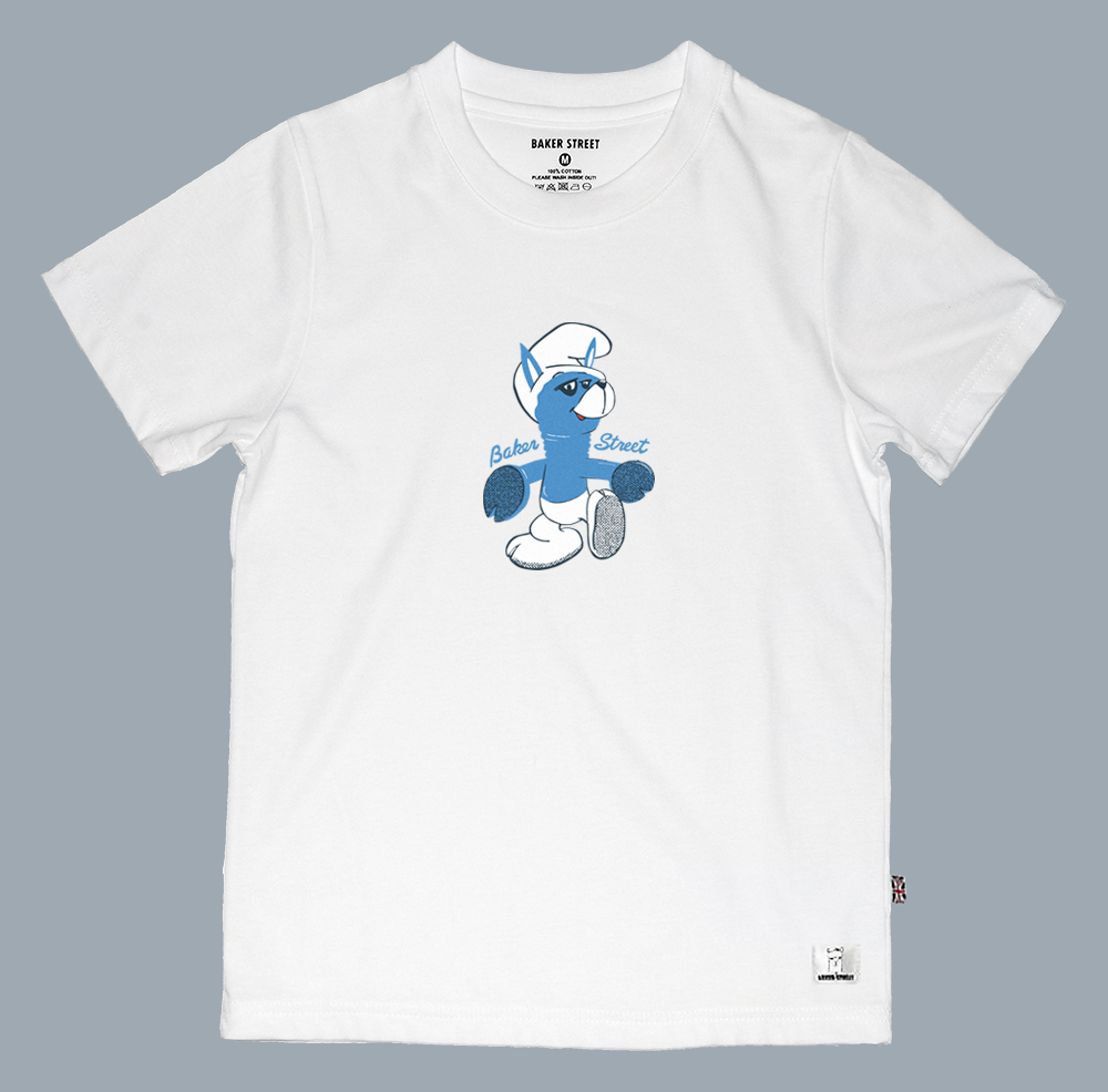 Blue little Alpaca 藍色小駝 童裝短T