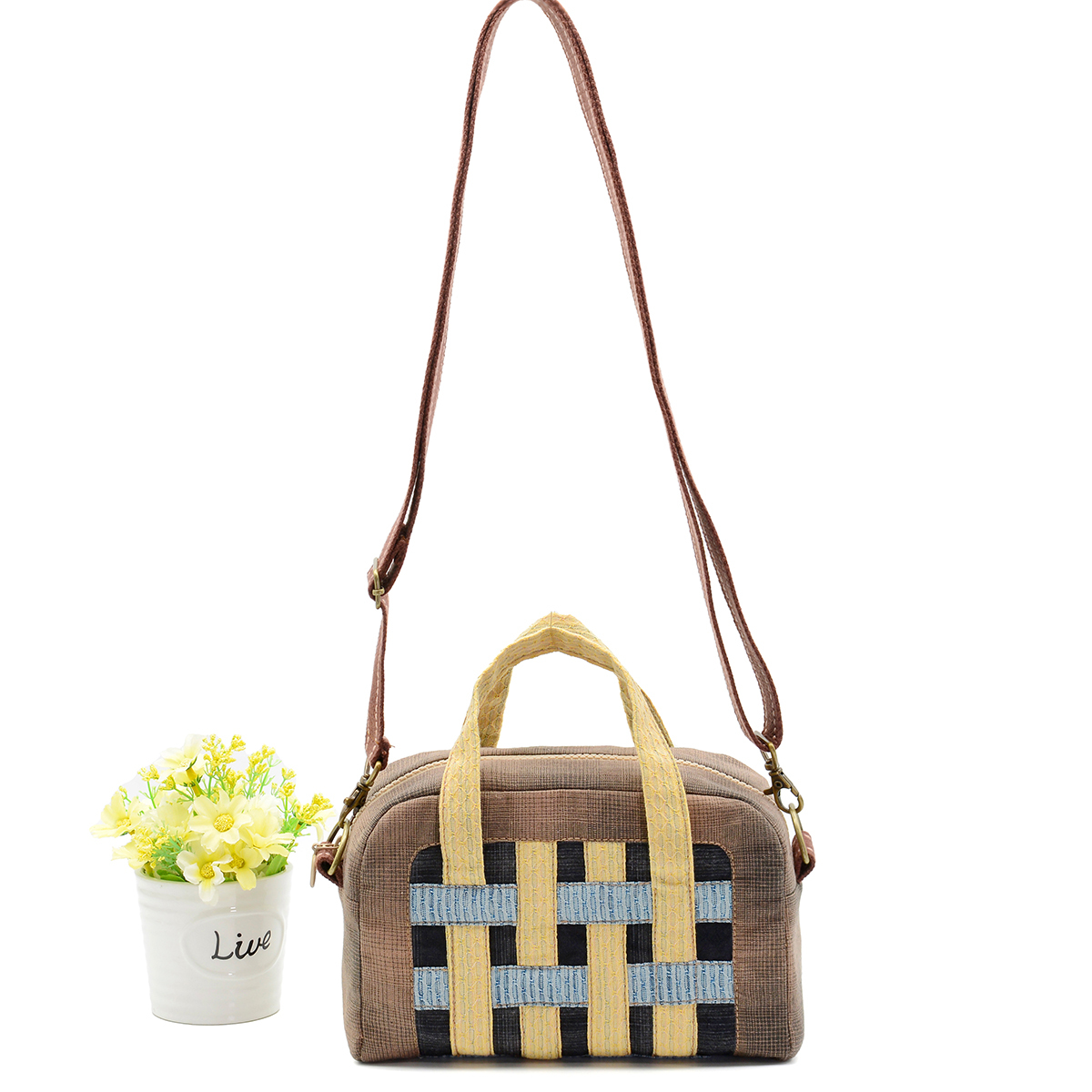 編織手提/肩背兩用包(材料包)