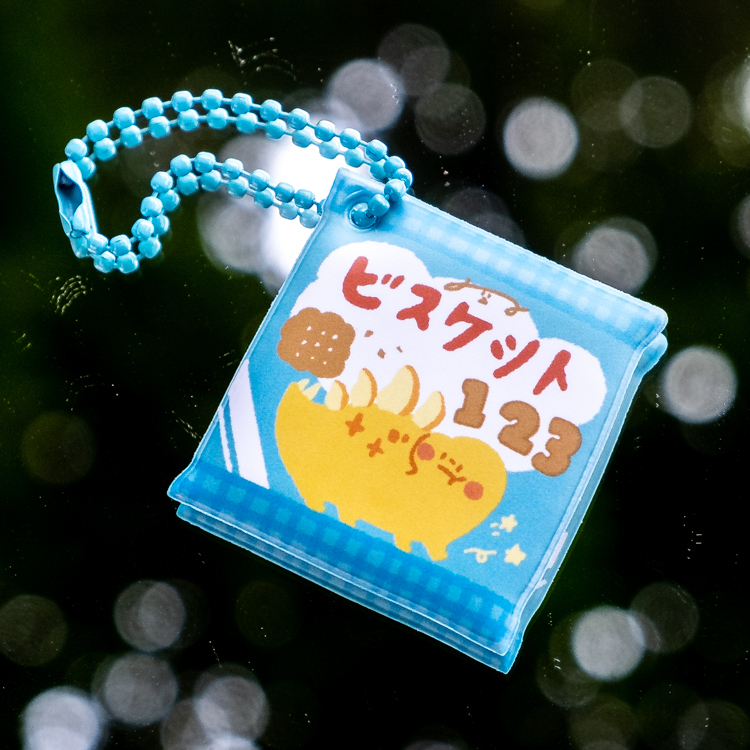 狗狗的小跳步，繪蹦砰｜扁扁吊飾｜藍色餅乾