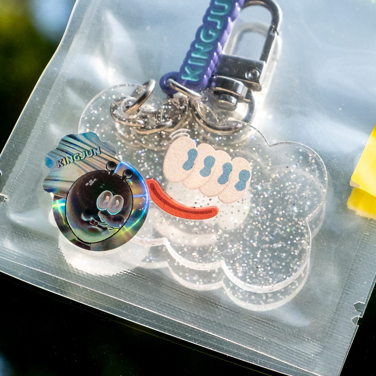 Kingjun｜airpods 吊飾｜透明餅乾