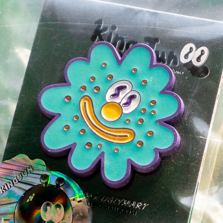 Kingjun｜勳章｜病毒花｜藍綠色