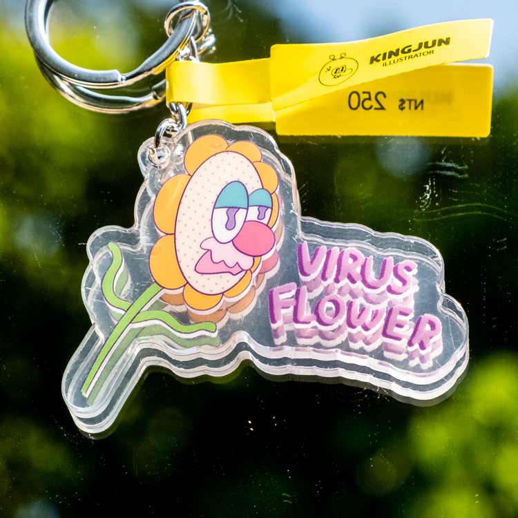 Kingjun｜絕版｜壓克力吊飾｜花花A