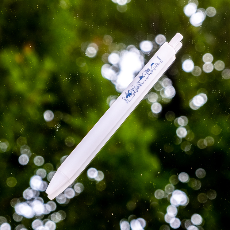 狗狗的小跳步，繪蹦砰｜黑色原子筆｜富士白色款