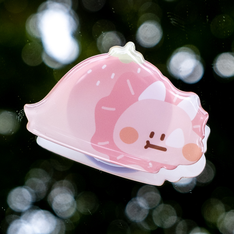 狗狗的小跳步，繪蹦砰｜手機氣墊支架｜吃貨恐龍｜草莓三角龍