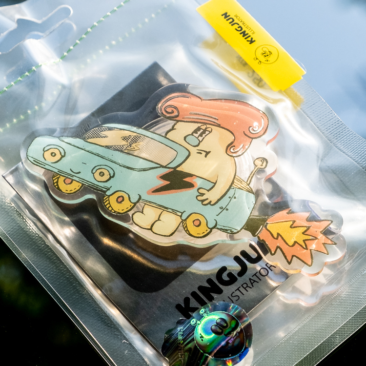 Kingjun｜滴膠壓克力氣囊手機支架｜車車