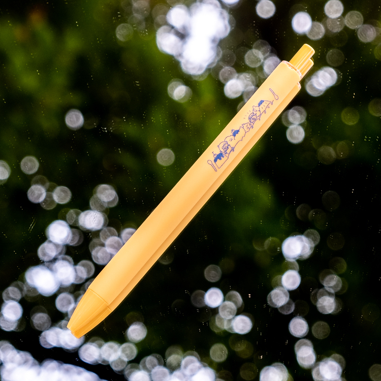 狗狗的小跳步，繪蹦砰｜黑色原子筆｜布丁黃款