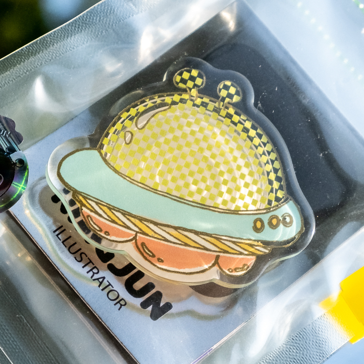 Kingjun｜滴膠壓克力氣囊手機支架｜飛碟