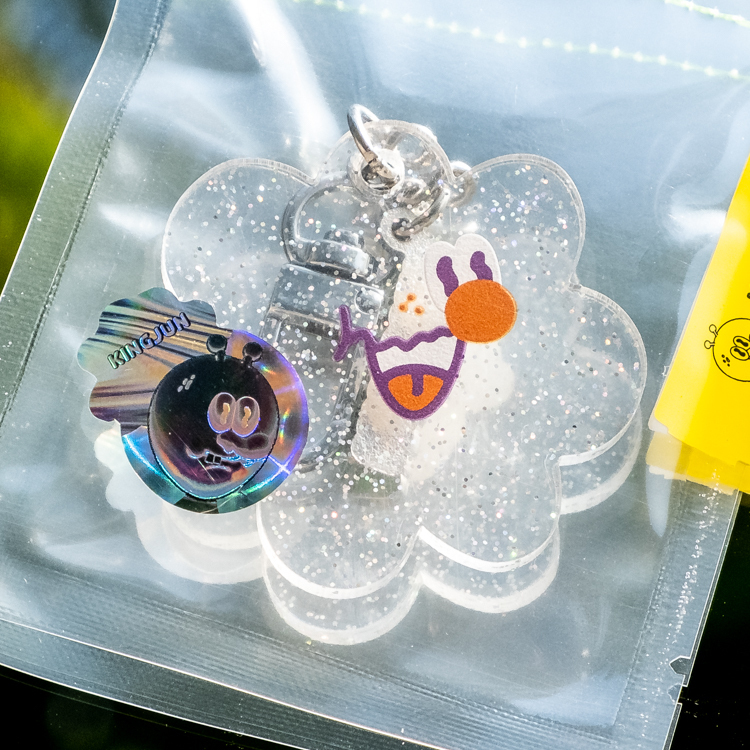 Kingjun｜airpods 吊飾｜透明細菌