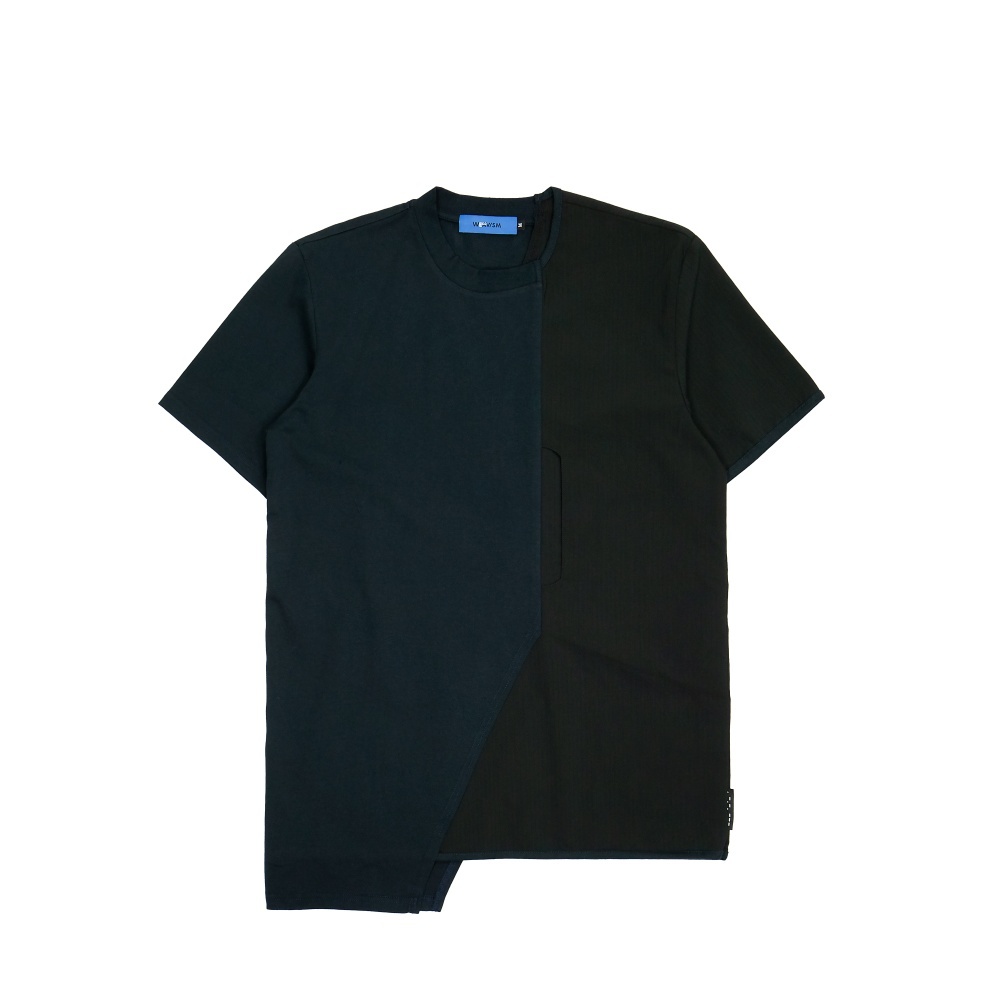 不規則剪接Tee-黑