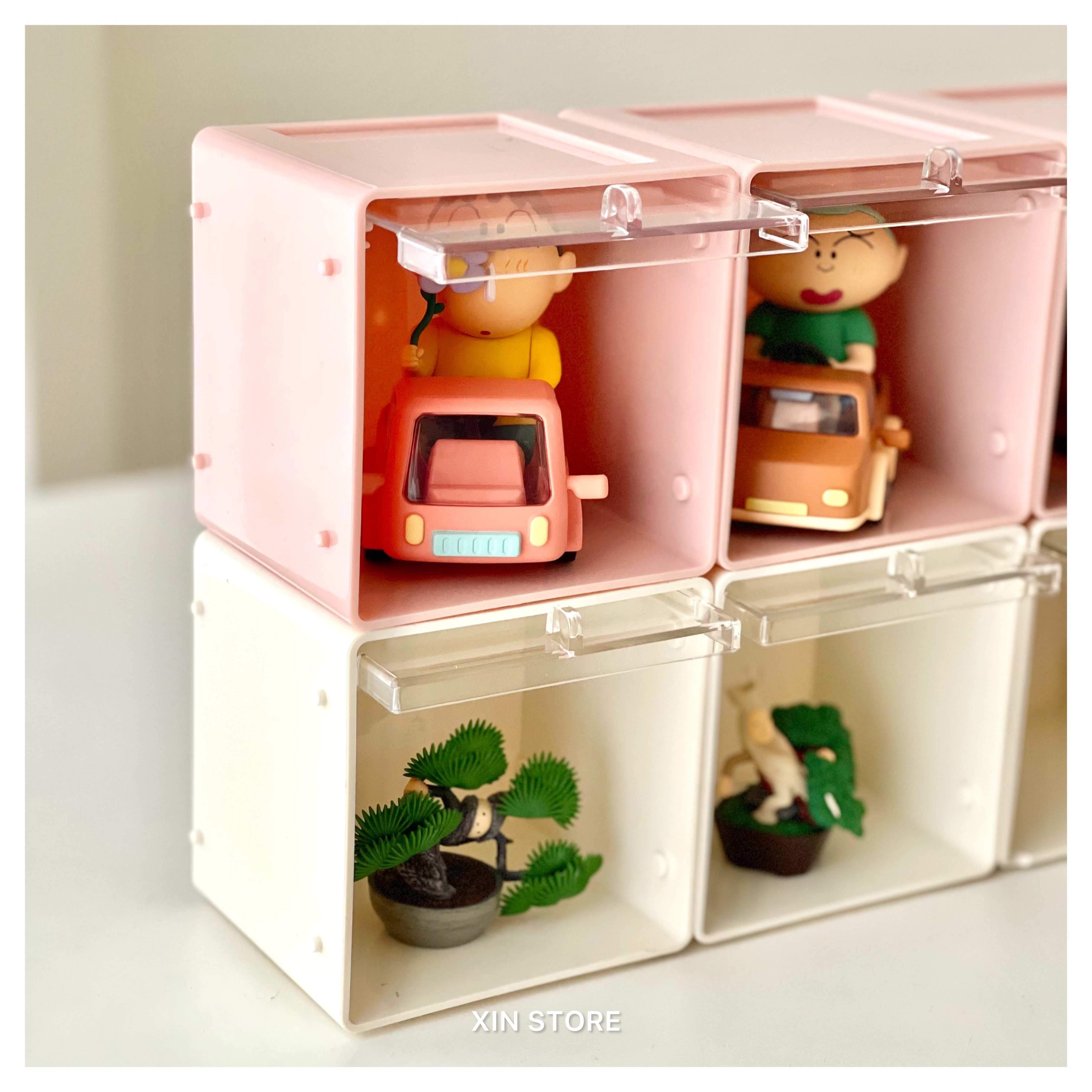 T-FENCE Revocase Cube 防御工事 袖珍收藏收納展示盒 公仔 扭蛋 收納 三入一組