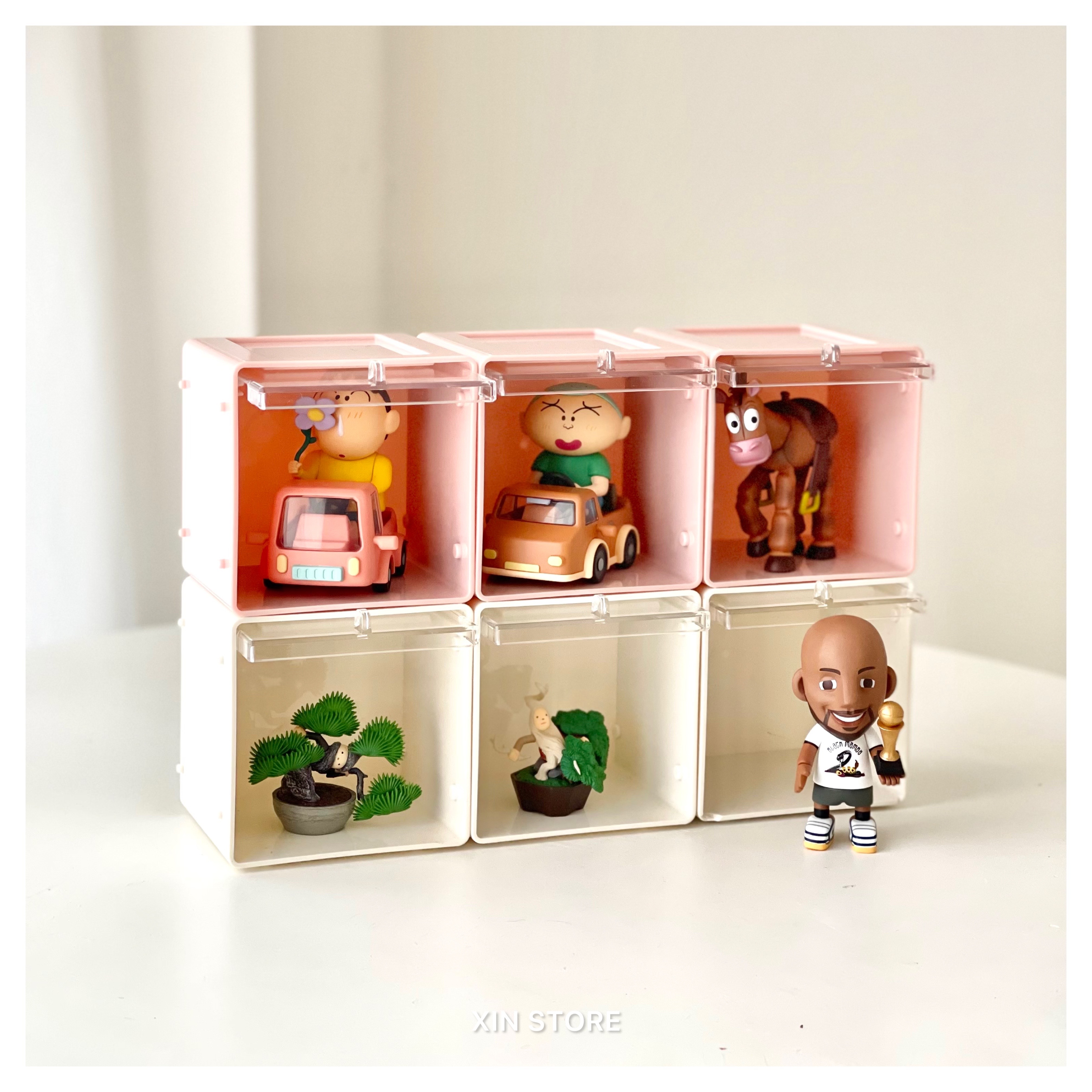 T-FENCE Revocase Cube 防御工事 袖珍收藏收納展示盒 公仔 扭蛋 收納 三入一組