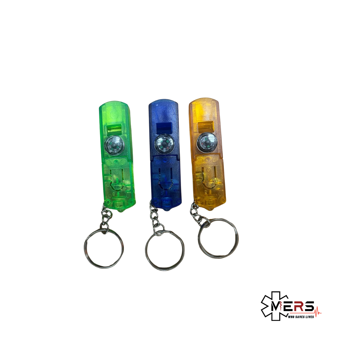 戶外求生哨子照明匙扣