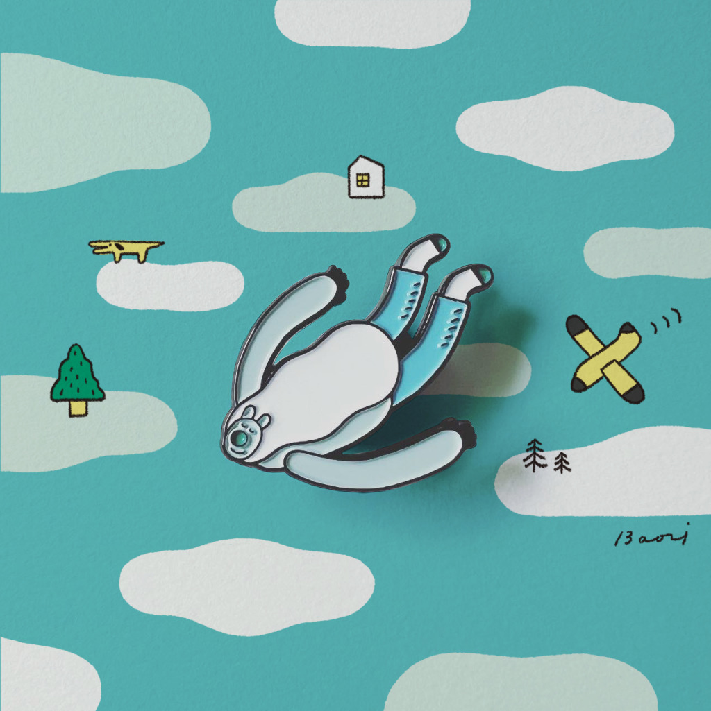 自由 熊超人金屬胸章 ｜包大山