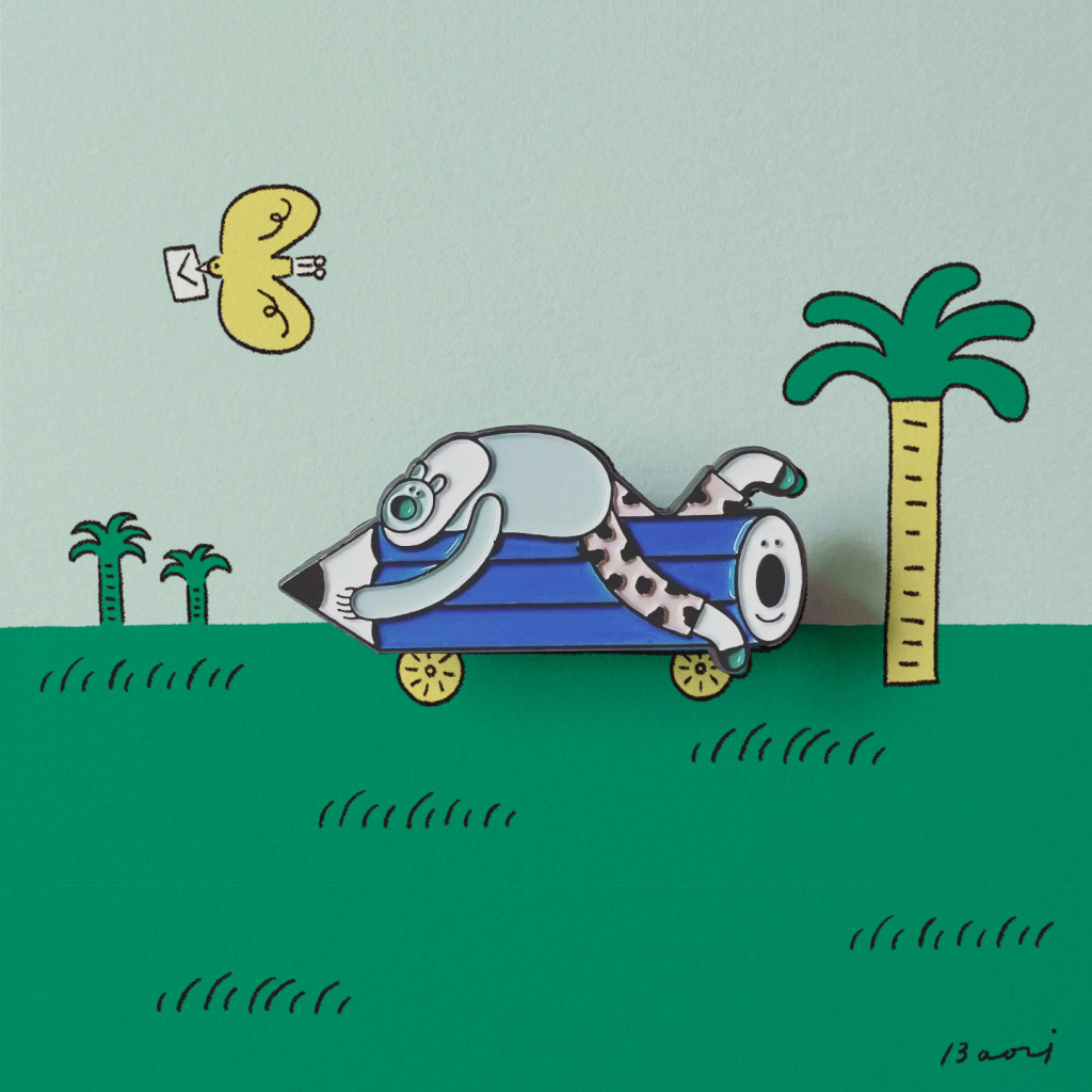 日記 熊超人金屬胸章 ｜包大山