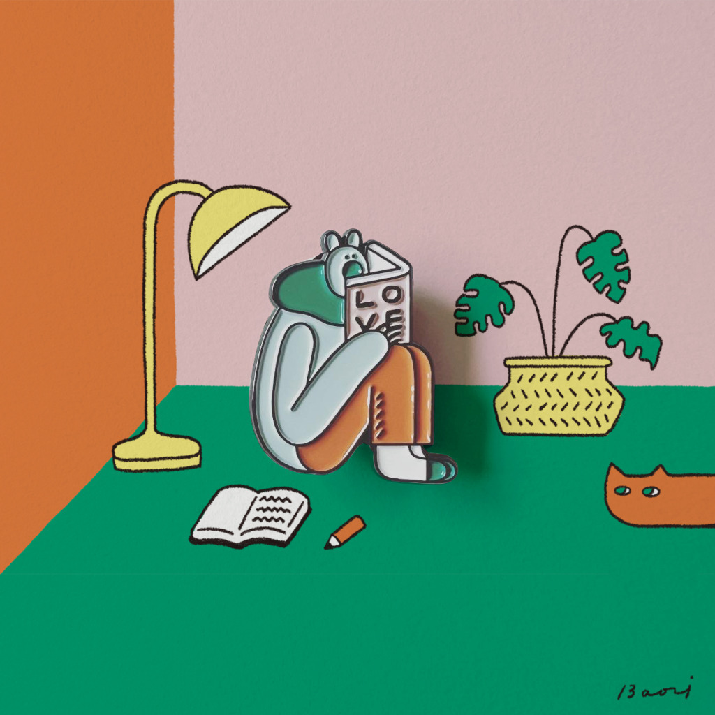 學習 熊超人金屬胸章 ｜包大山