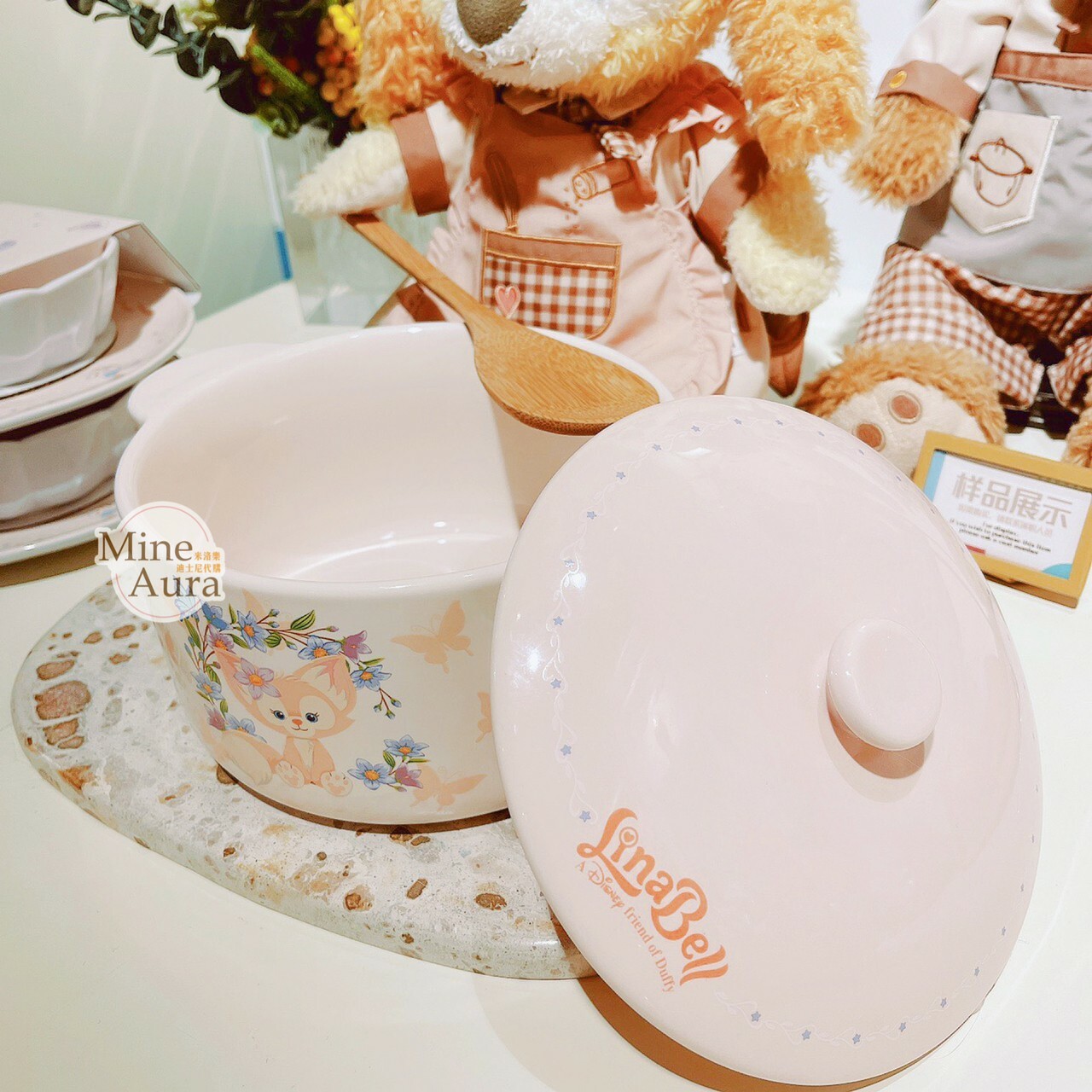 廚房系列 玲娜貝兒 Lina bell 附蓋 陶瓷碗 湯鍋 -上海迪士尼樂園