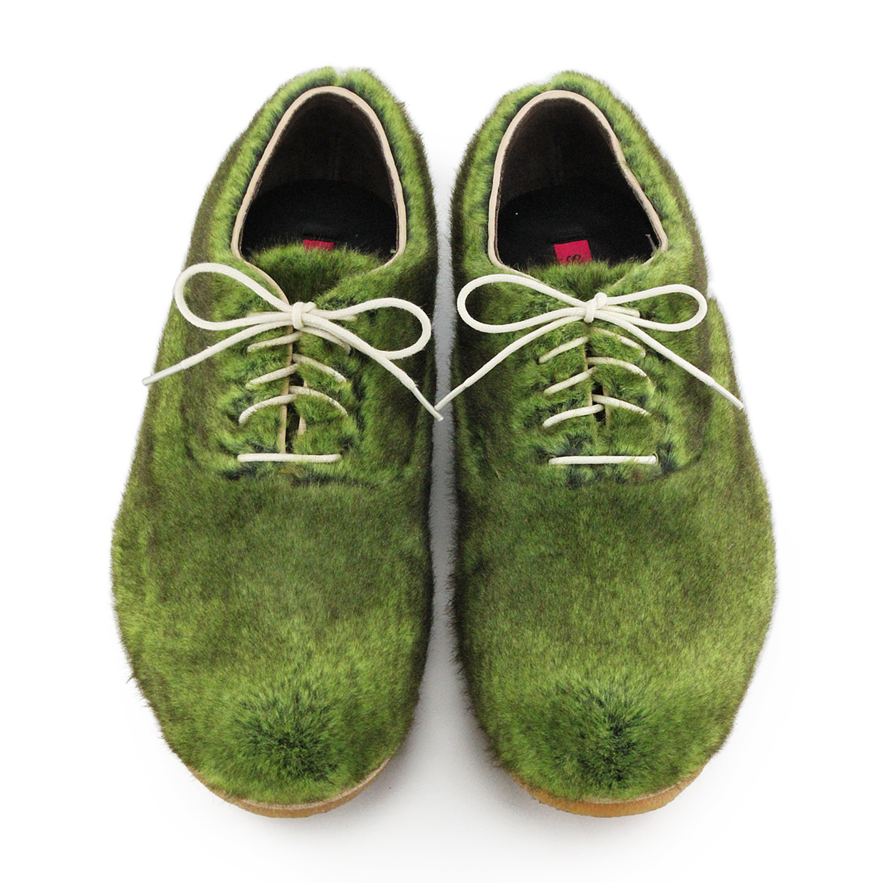 MANCE M1127A Green Fur Shearling Sneakers
