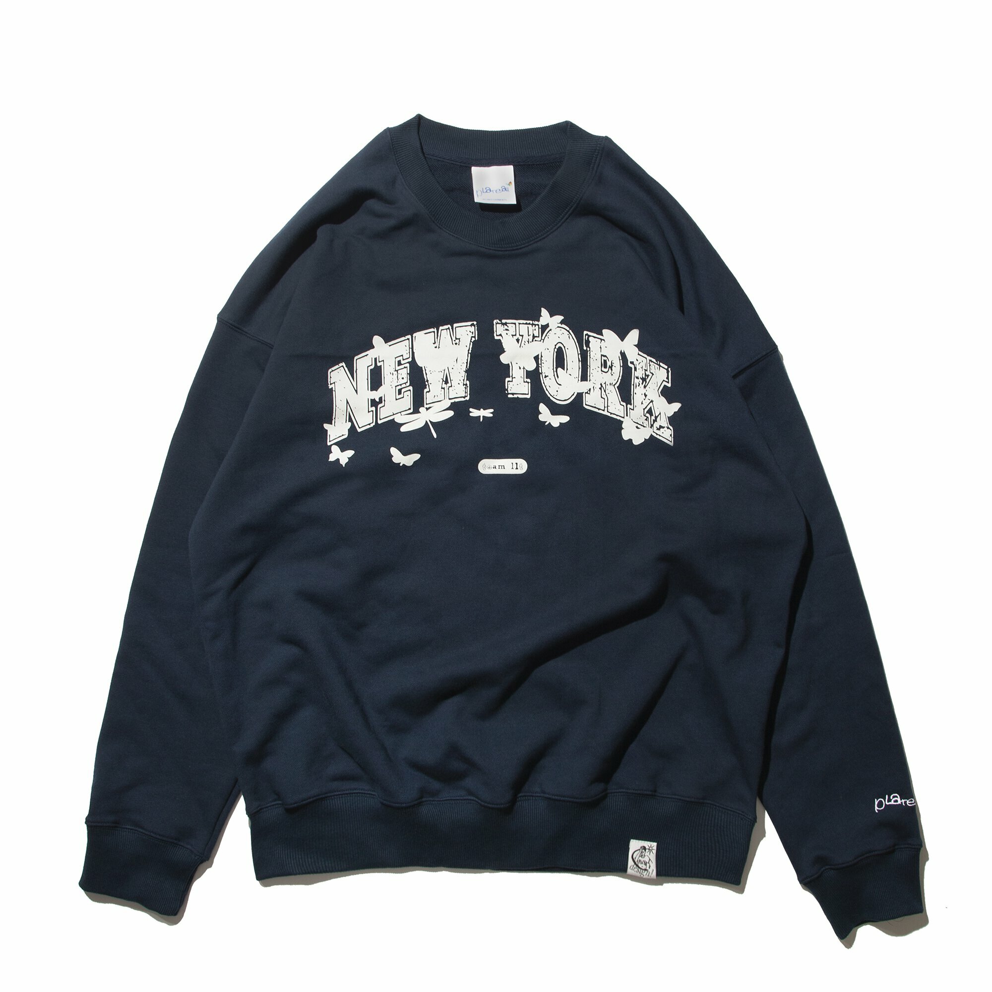 Plateau studio- 22AW | vintage print NY crewneck