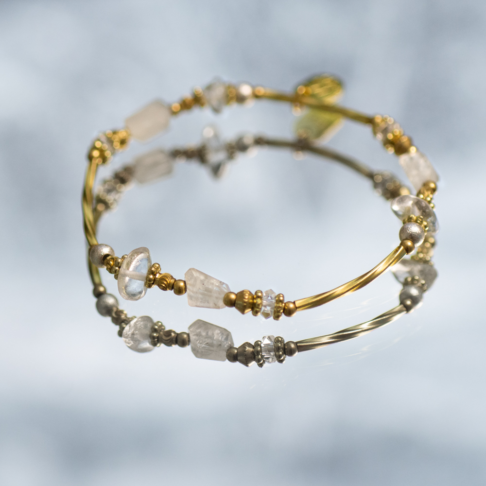 純白濾鏡 // C1465白水晶白月光手鍊