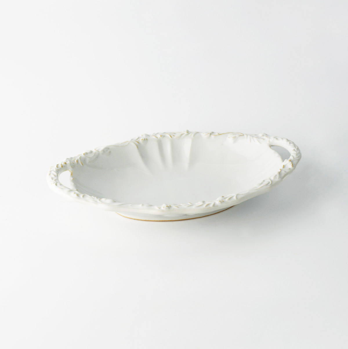 Fanette Oval Plate White｜studio m'