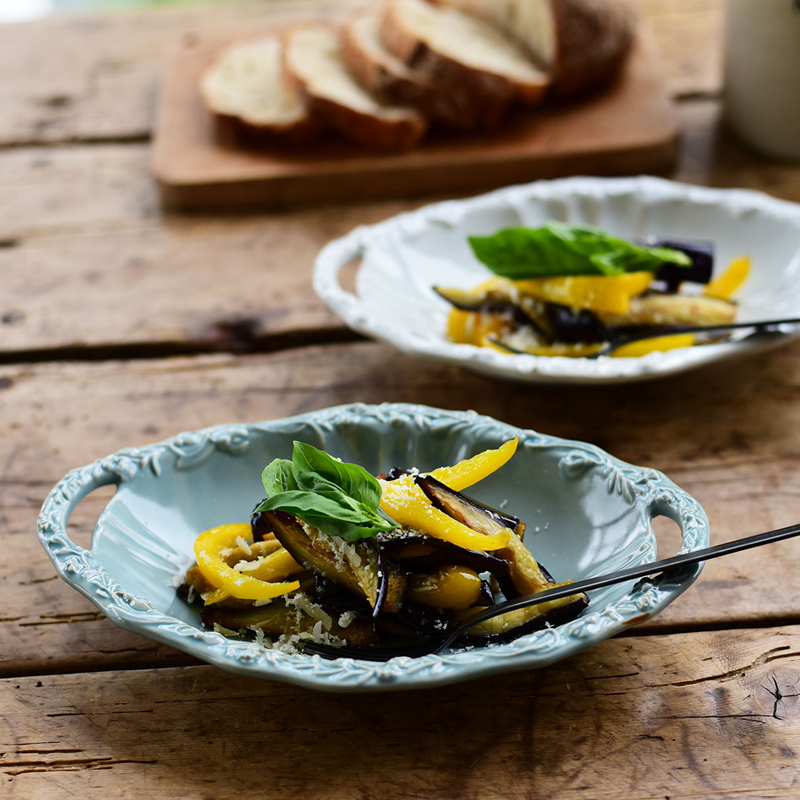 Fanette Oval Plate Green Lake｜studio m'